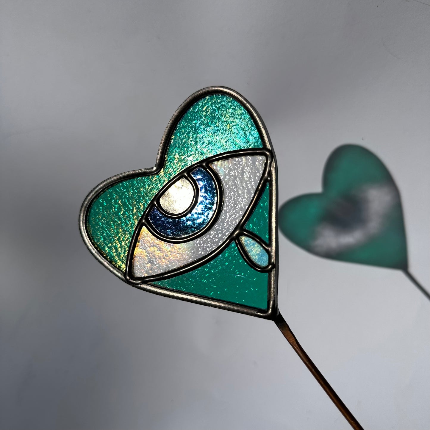 TURQUOISE Corazòncito Triste Planter Stake
