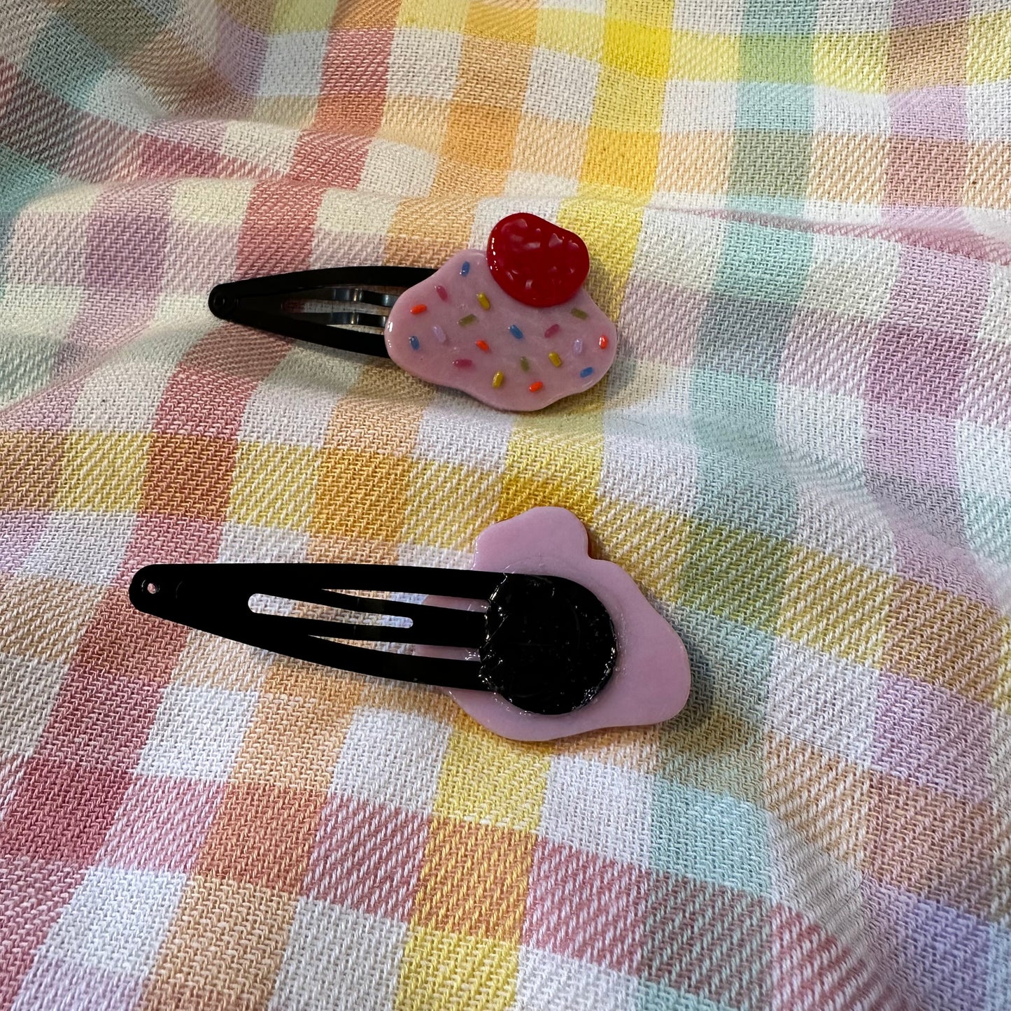 Pink Frosting Hair Clip