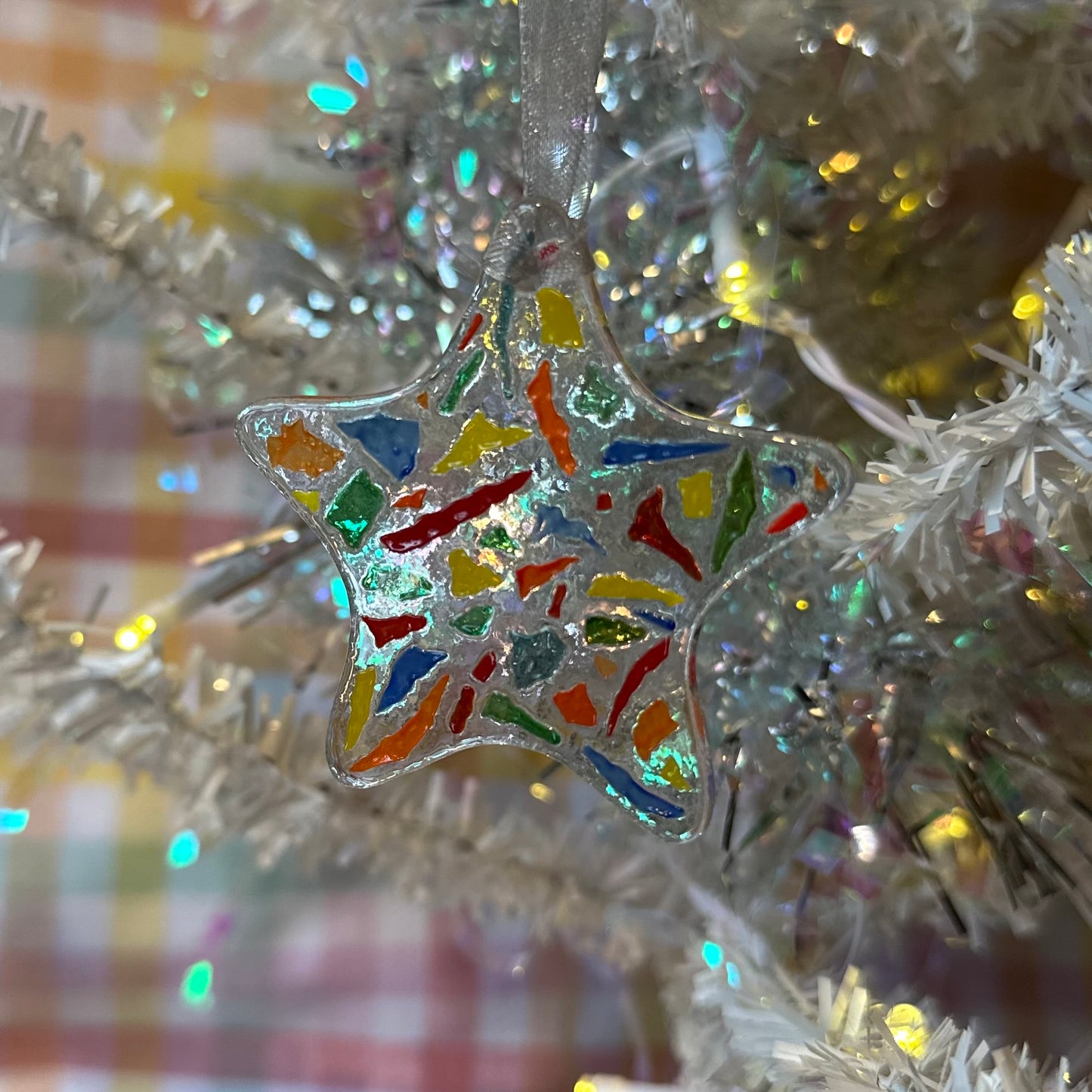 Rainbow Star Ornament
