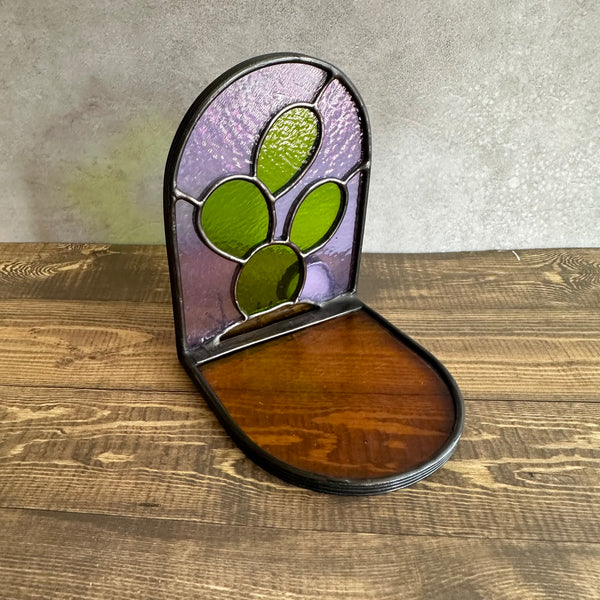 Neo-Lavender Aqui Nomas Esperando candle holder