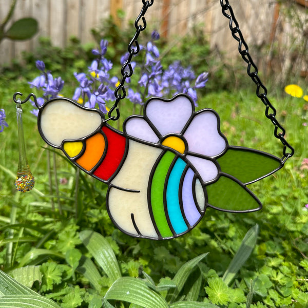 Marzipan Drippy Rainbow Flower Sniffer