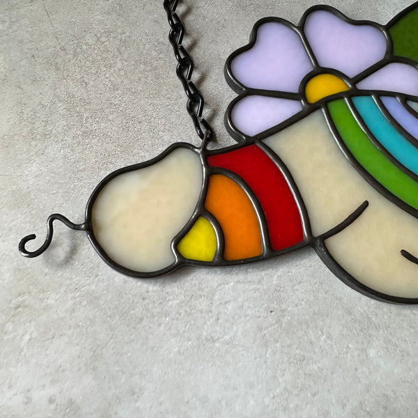 Marzipan Drippy Rainbow Flower Sniffer