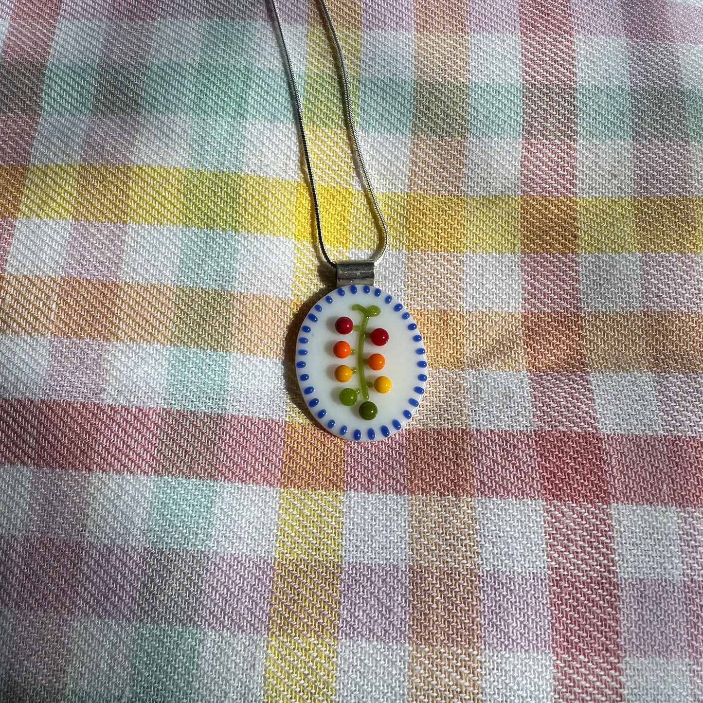 Cobalt Cherry Tomato Vine Cutie Necklace