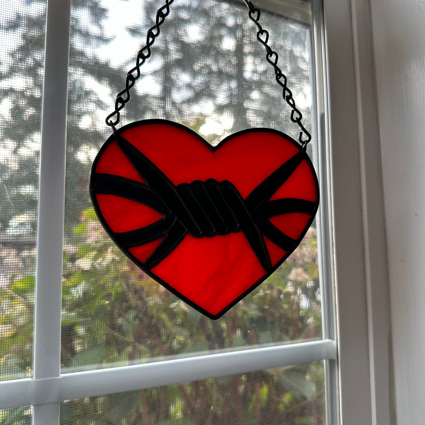 Red Barbed Wire Heart