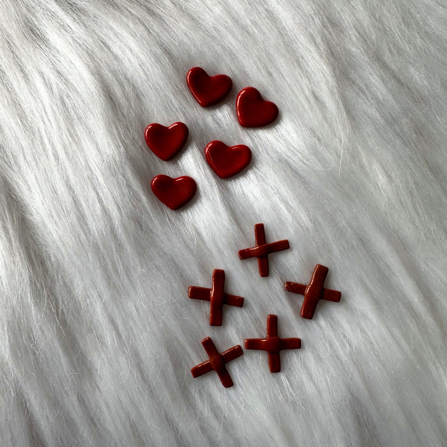 Fused Heart Tic-Tac-Toe Board