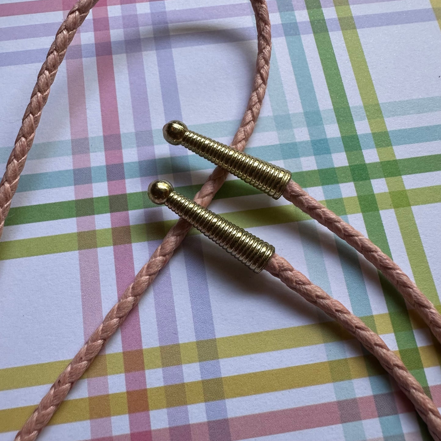 Large Red Cherry Tomato Bolo Tie w/ Pink Cord