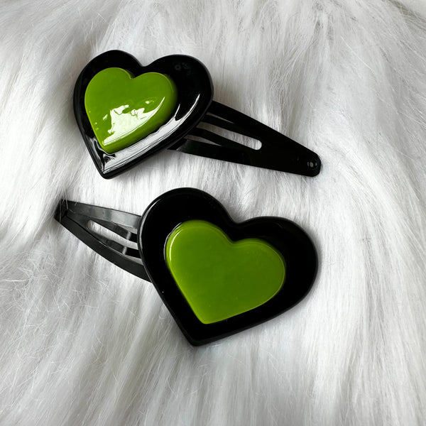 Heart Hair Clips