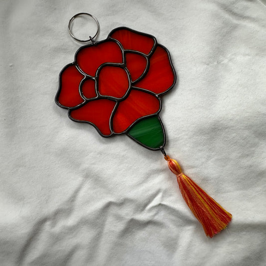 Streaky Transparent Cempasuchil Sun Catcher