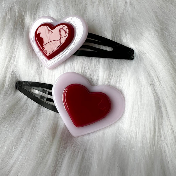 Heart Hair Clips