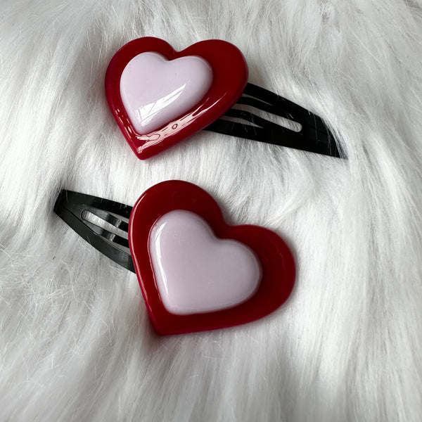 Heart Hair Clips