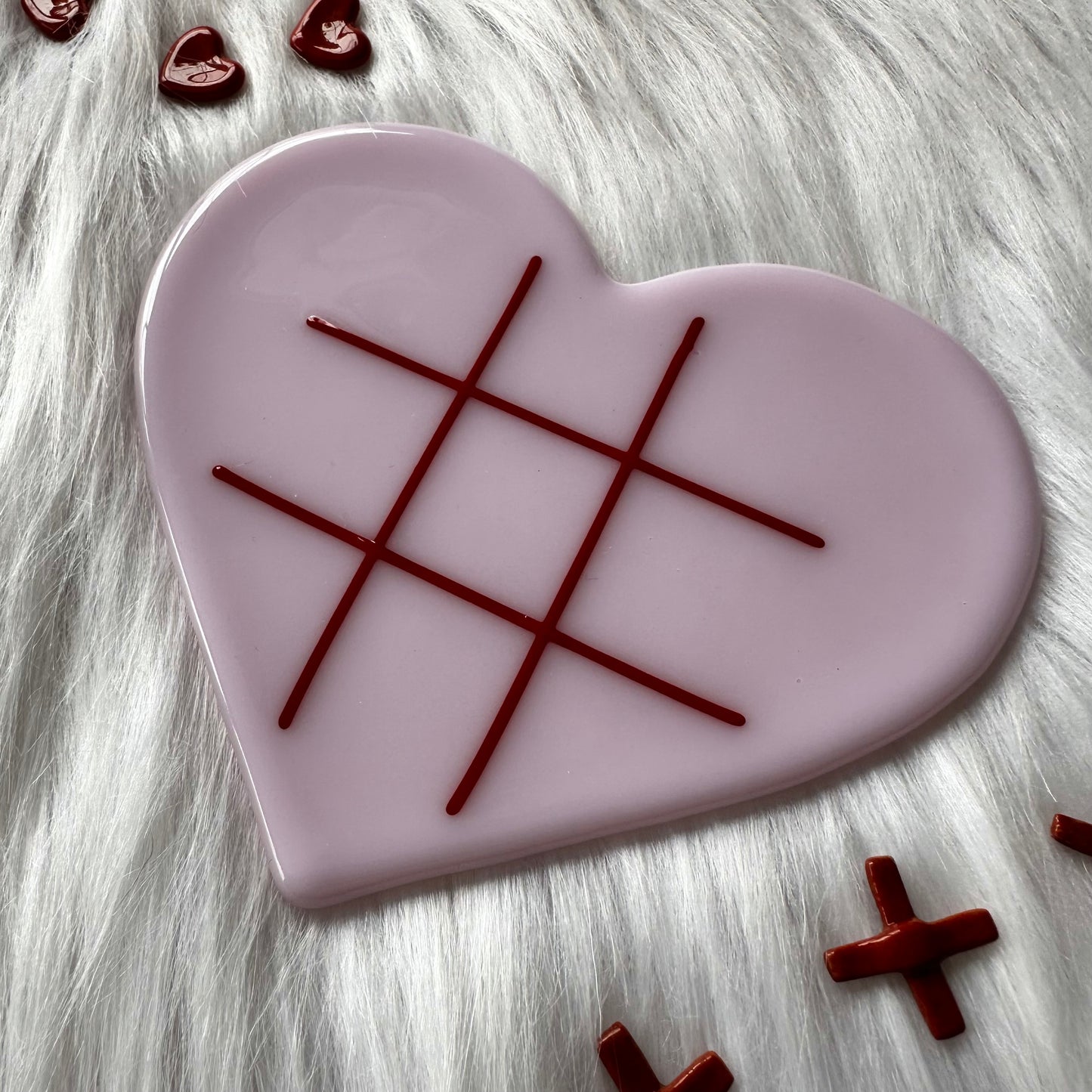 Fused Heart Tic-Tac-Toe Board