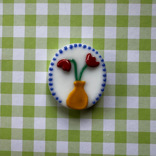 Double Tulip in Vase Cutie 2