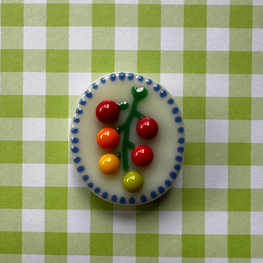 Cream Dotted Cherry Tomato Vine Cutie