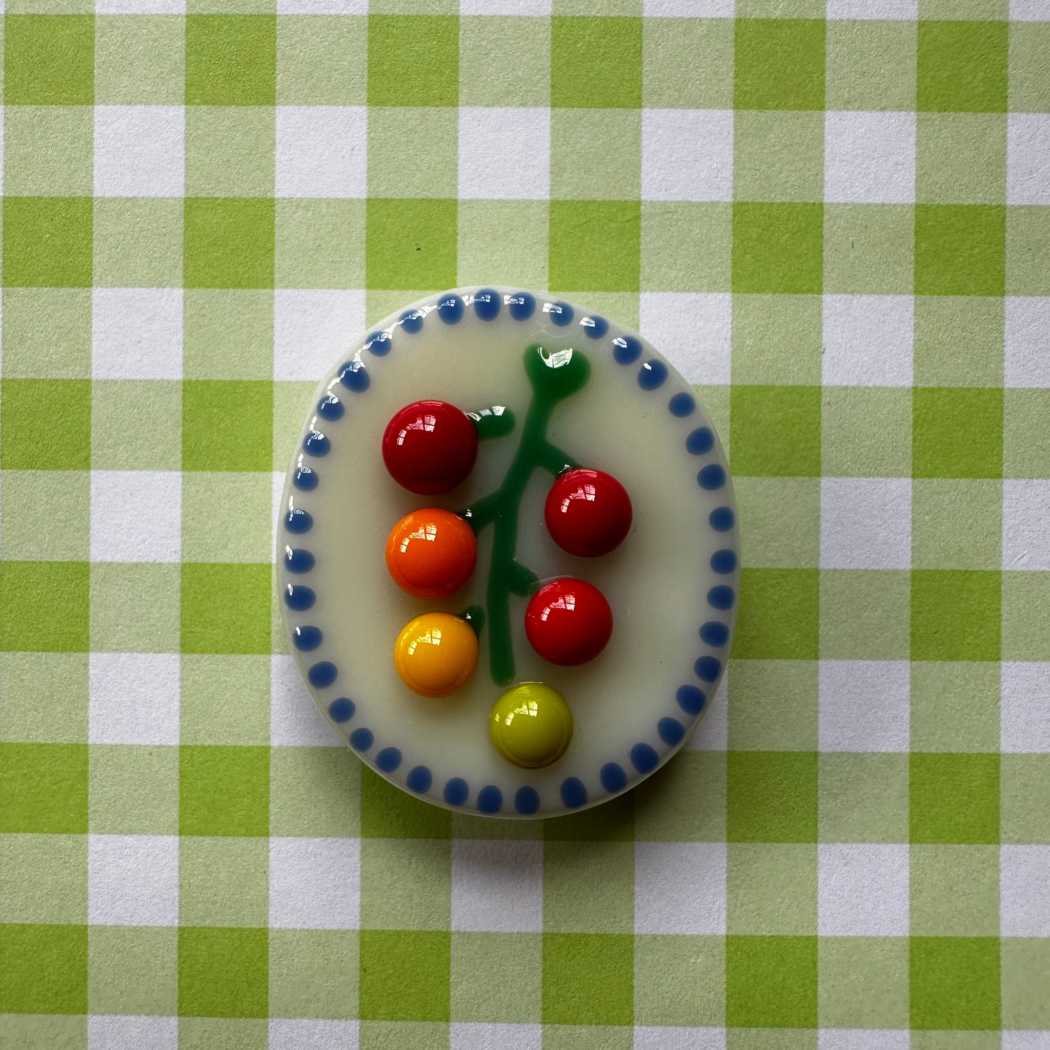 Cream Dotted Cherry Tomato Vine Cutie