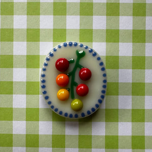 Cream Dotted Cherry Tomato Vine Cutie