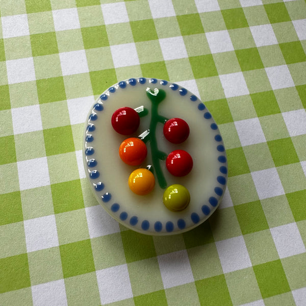 Cream Dotted Cherry Tomato Vine Cutie