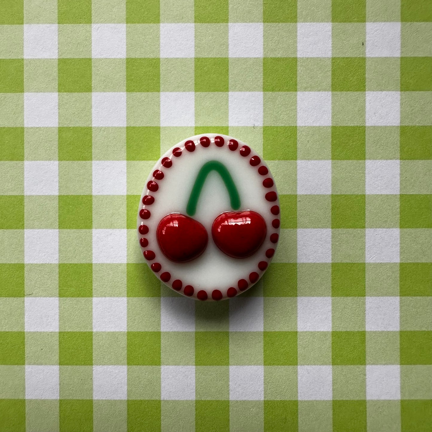 White Dotted Cherry Cutie 1