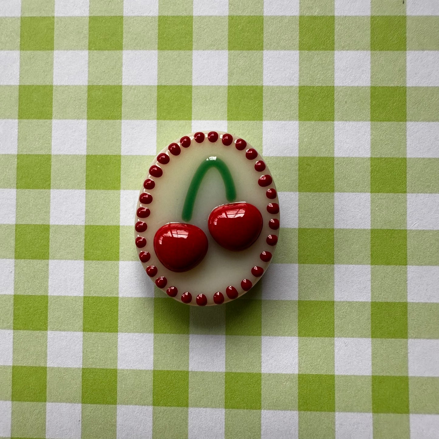 Cream Dotted Cherry Cutie