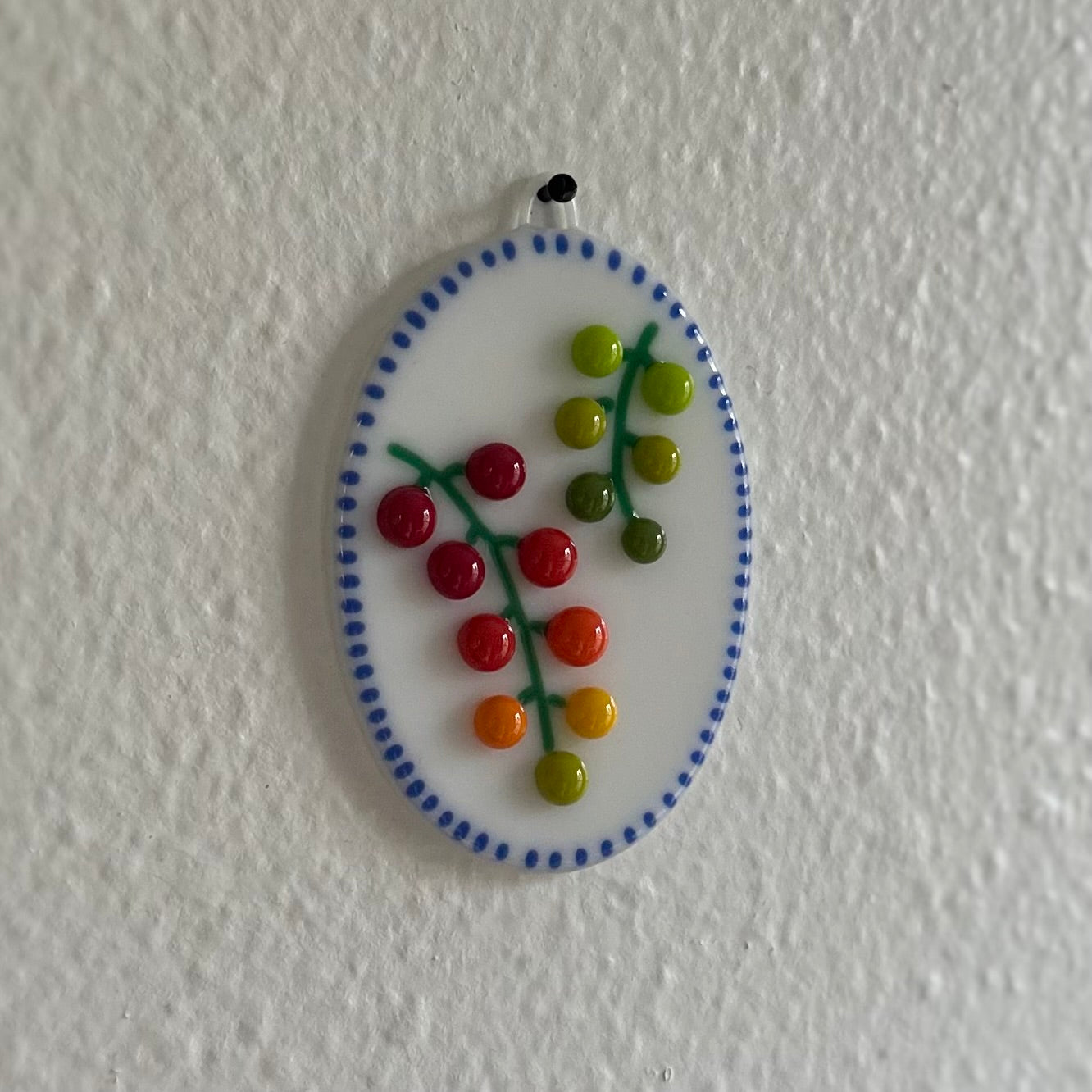 White Cherry Tomato Vine Cutie Plaque