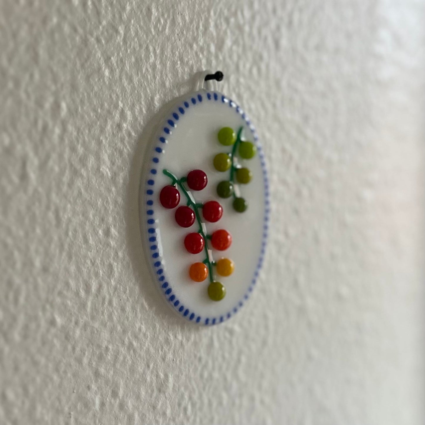 White Cherry Tomato Vine Cutie Plaque