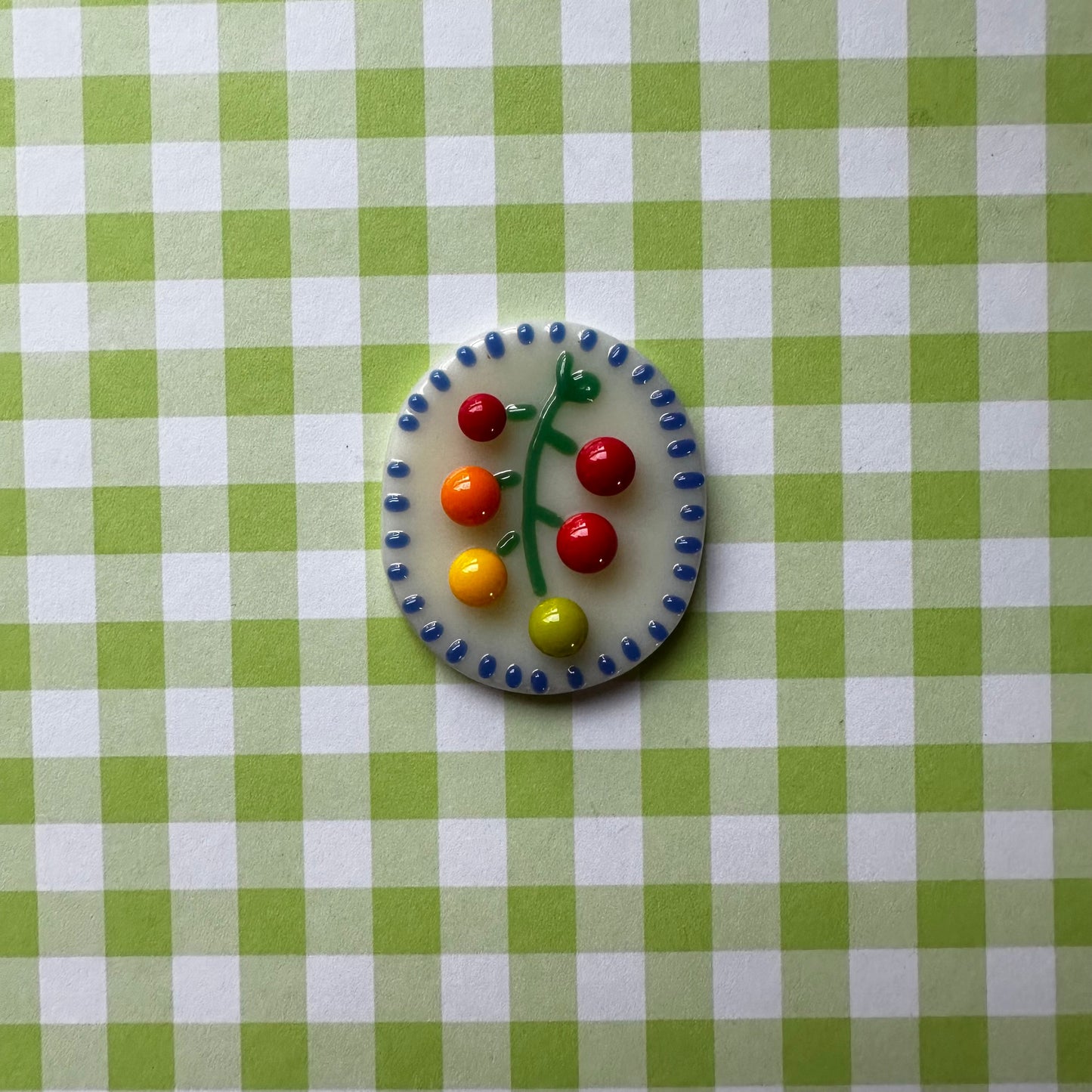 Cream Dotted Cherry Tomato Vine Cutie