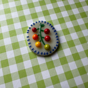 Cream Dotted Cherry Tomato Vine Cutie