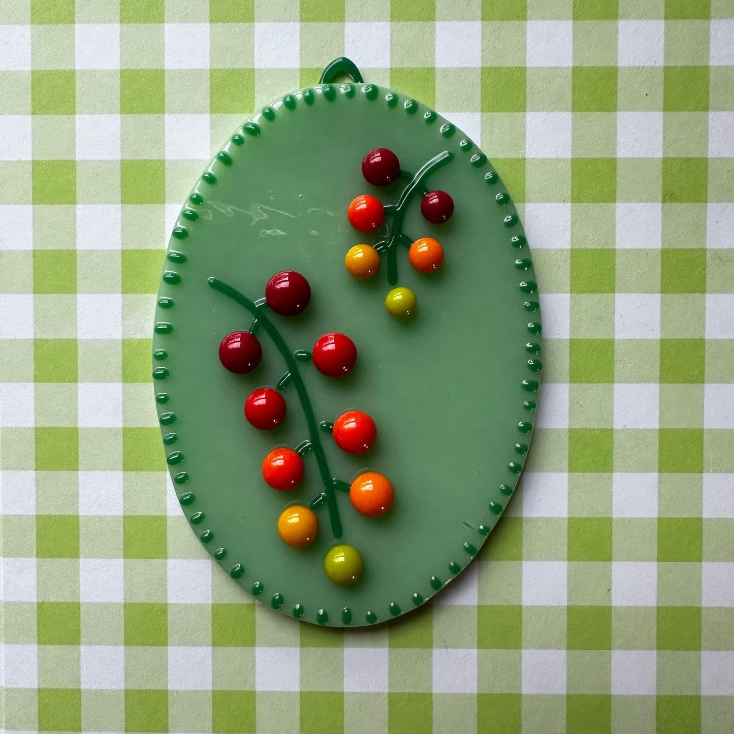 Mint Cherry Tomato Vine Cutie Plaque