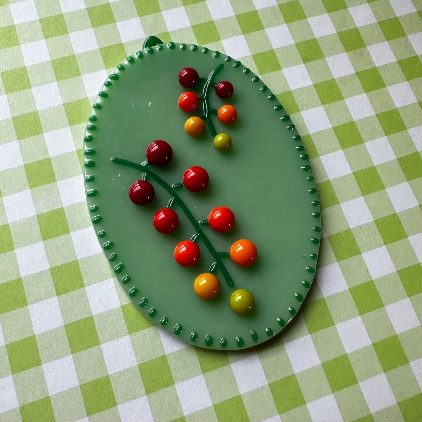 Mint Cherry Tomato Vine Cutie Plaque