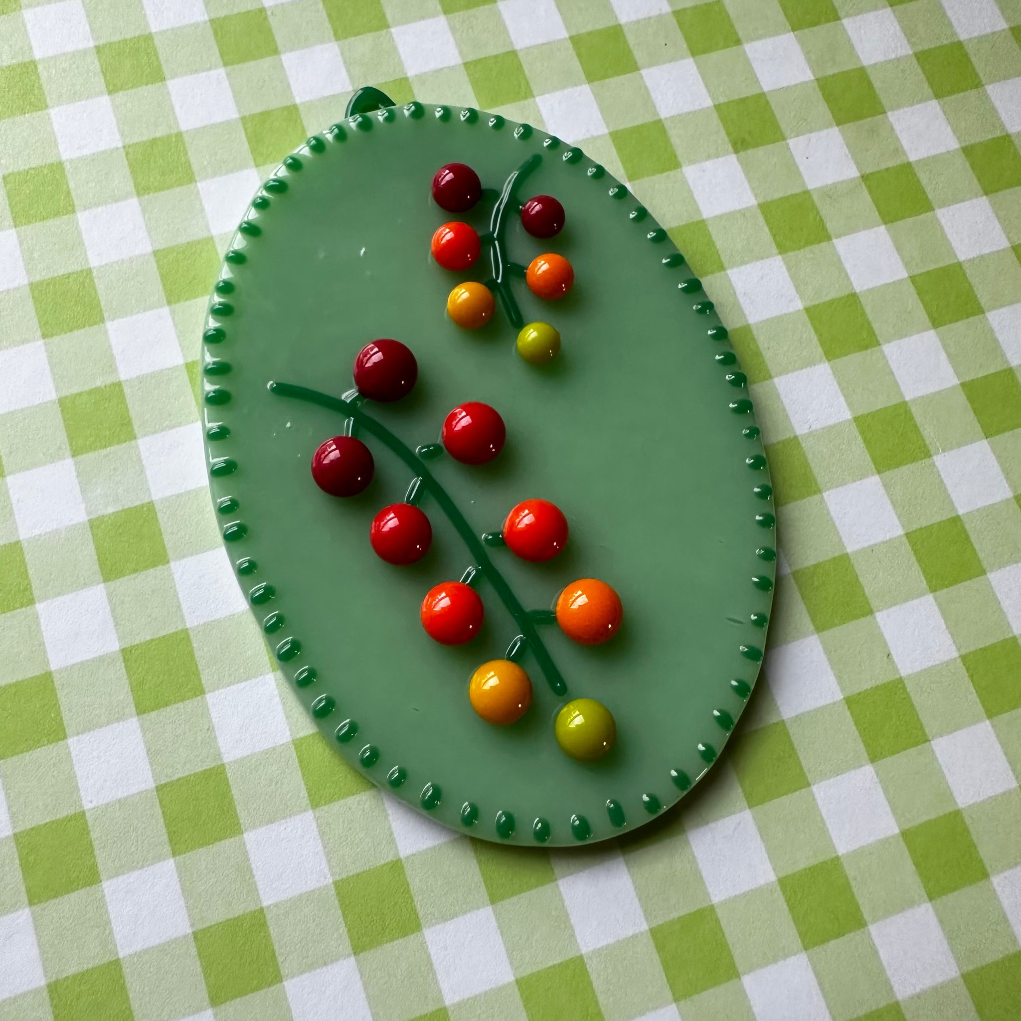Mint Cherry Tomato Vine Cutie Plaque
