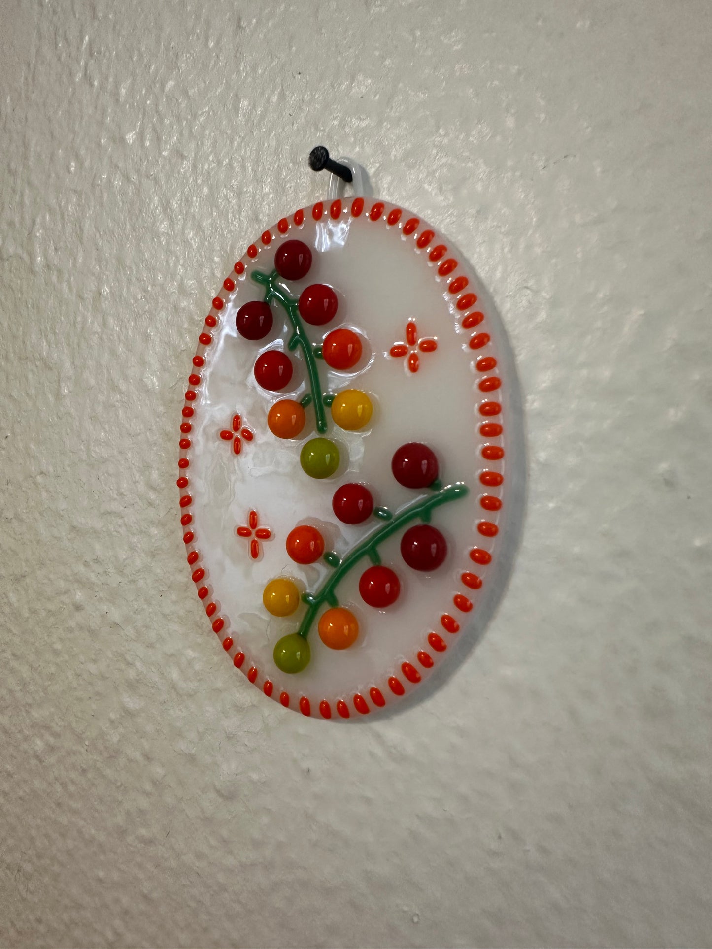 Orange Cherry Tomato Vine Cutie Plaque