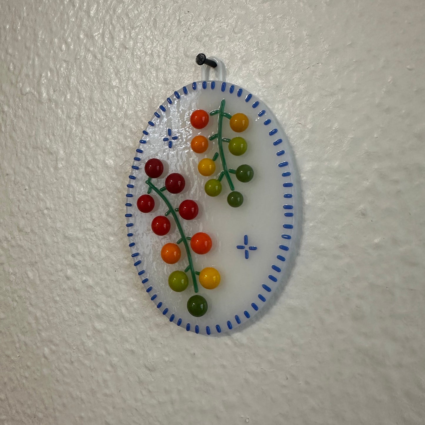 Blue Cherry Tomato Vine Cutie Plaque