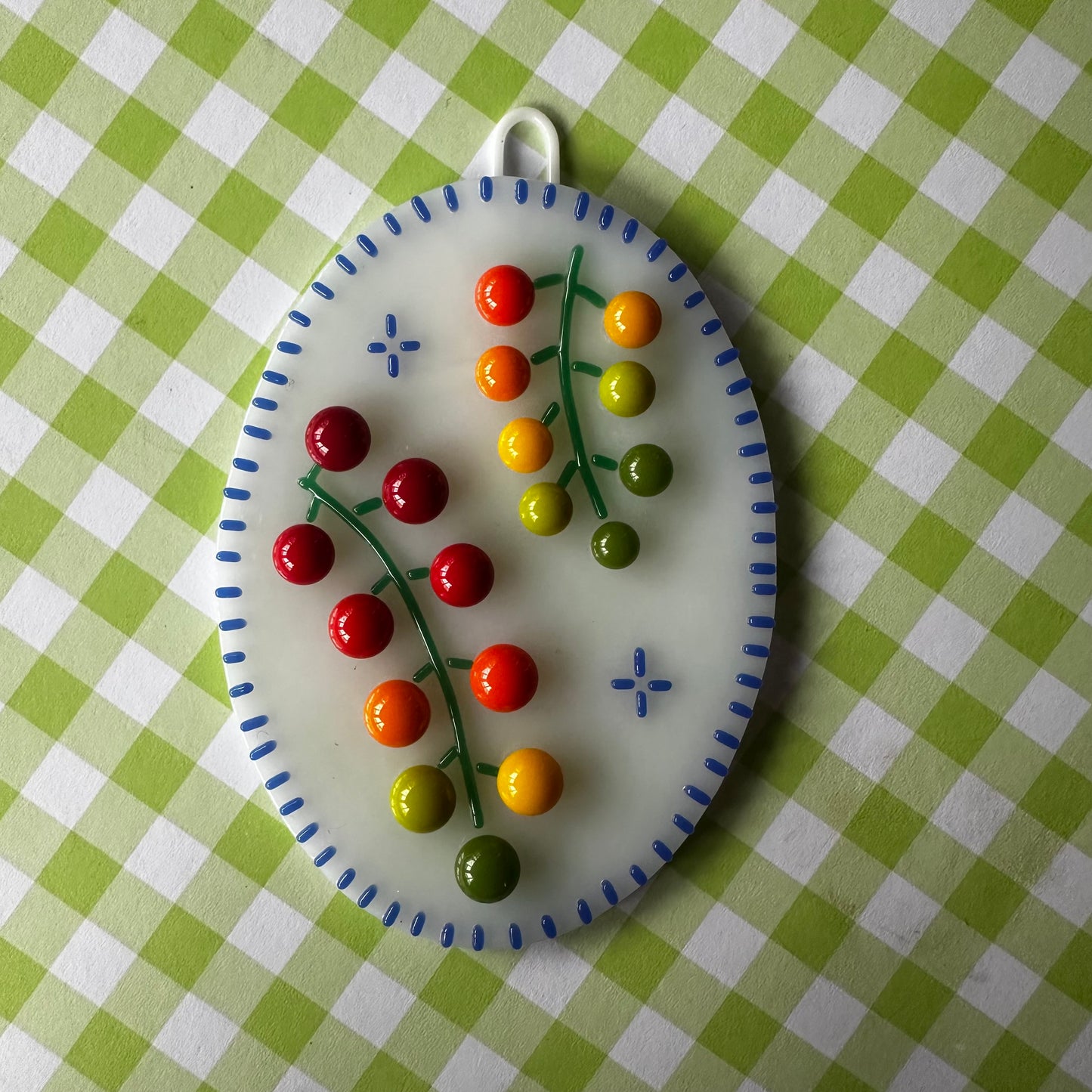 Blue Cherry Tomato Vine Cutie Plaque