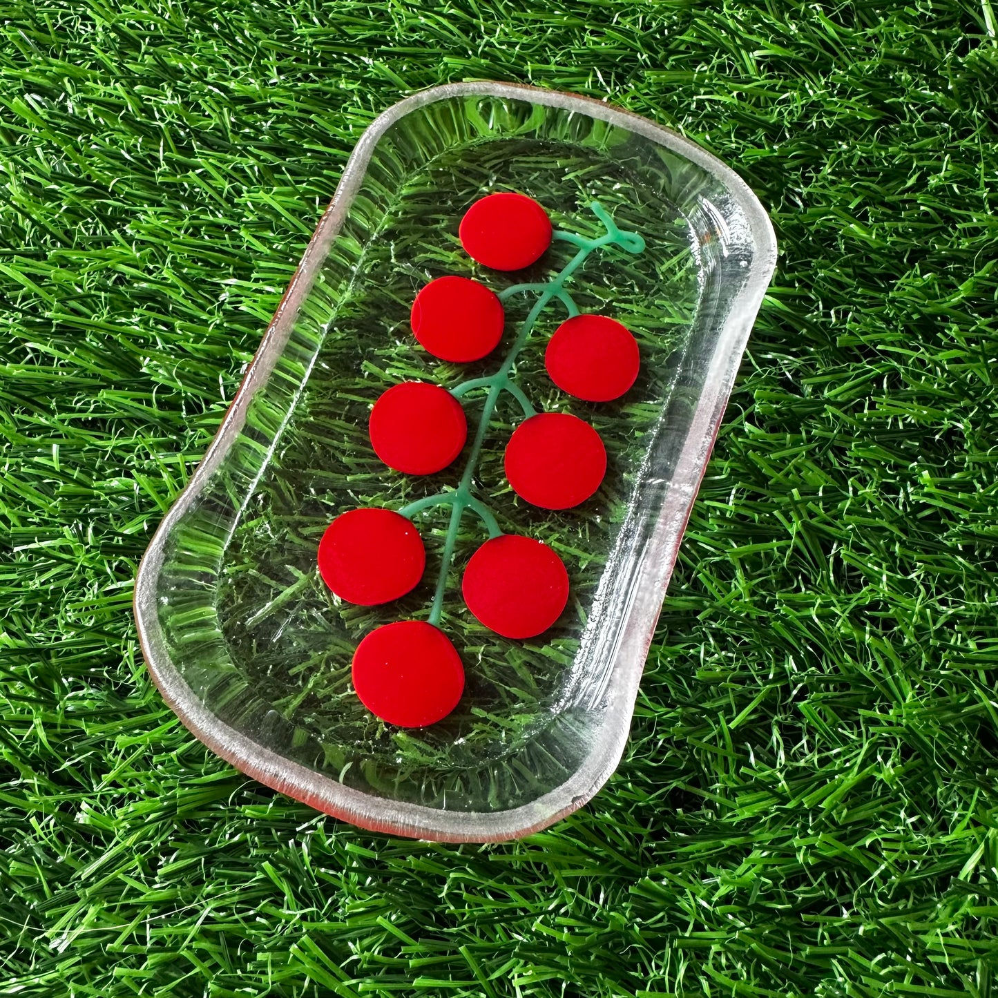 Tomato Vine Elongated Trinket Dish