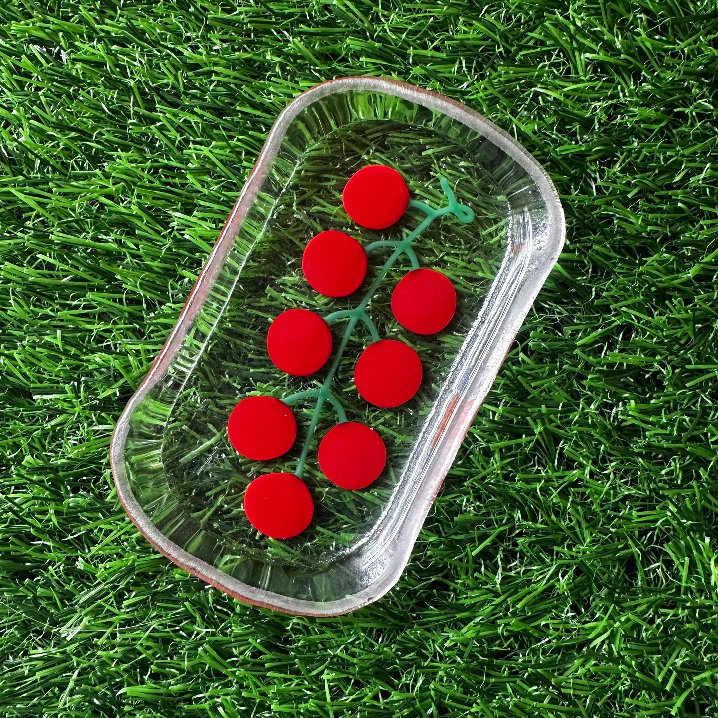 Tomato Vine Elongated Trinket Dish