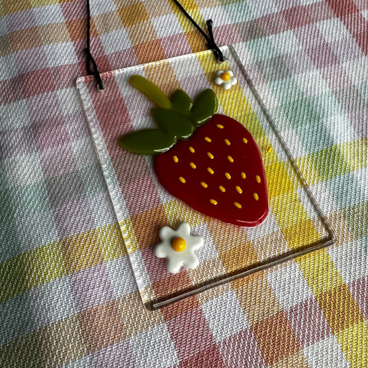 Dainty Strawberry Suncatcher SECONDS