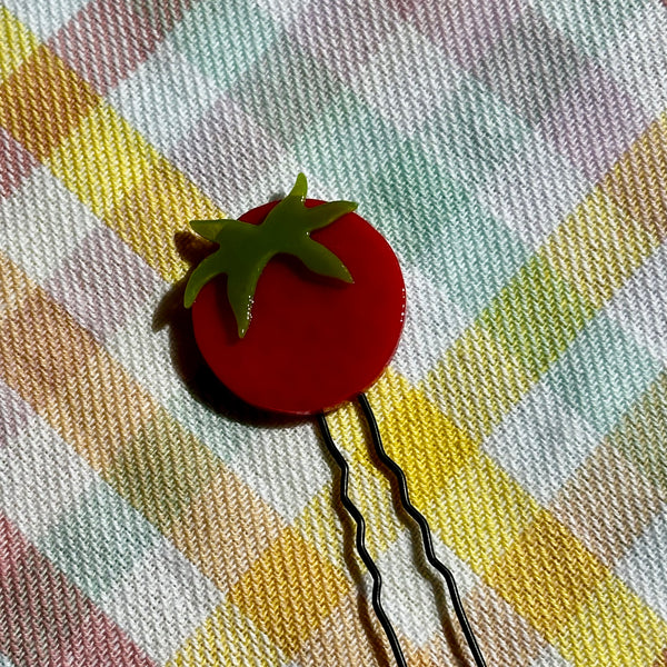 Cherry Tomato Hair Pin