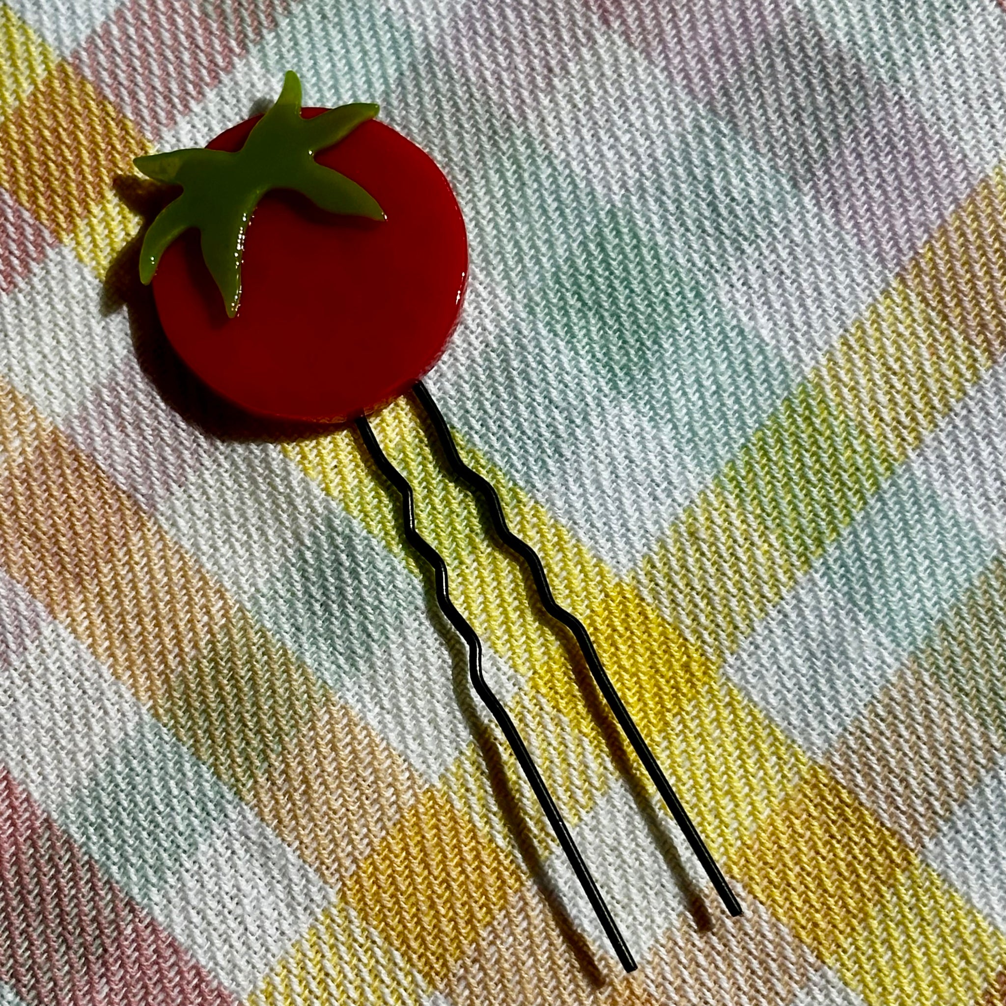 Cherry Tomato Hair Pin
