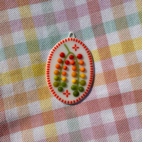 Orange Cherry Tomato Vine Wall Plaque