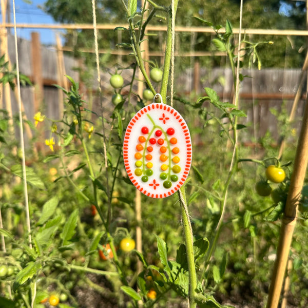 Orange Cherry Tomato Vine Wall Plaque