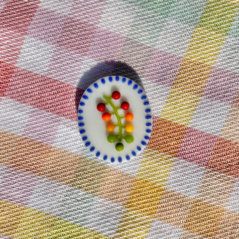 Cobalt Blue Cherry Tomato Vine Cutie Magnet