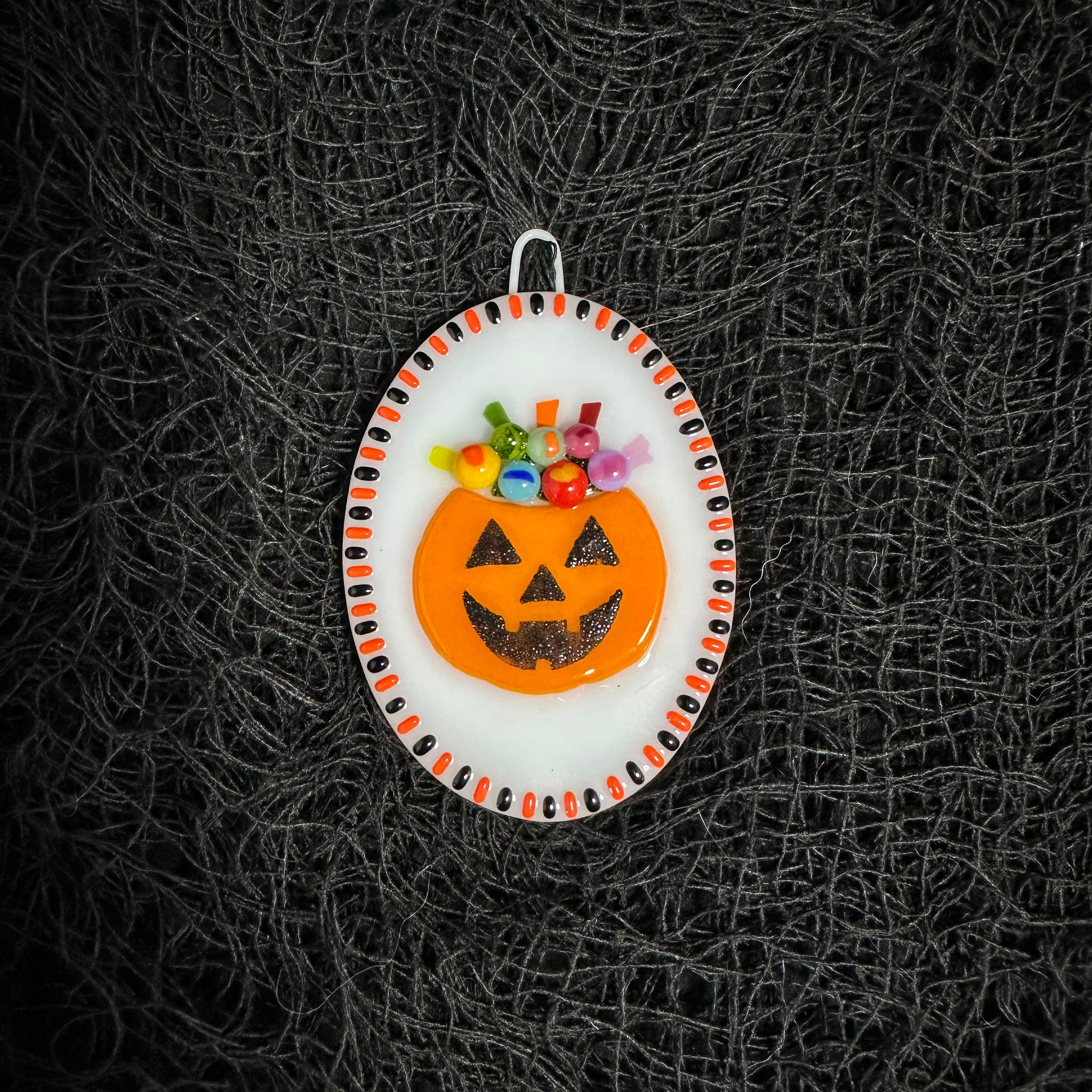 Candy Pumpkin Wall Plaque