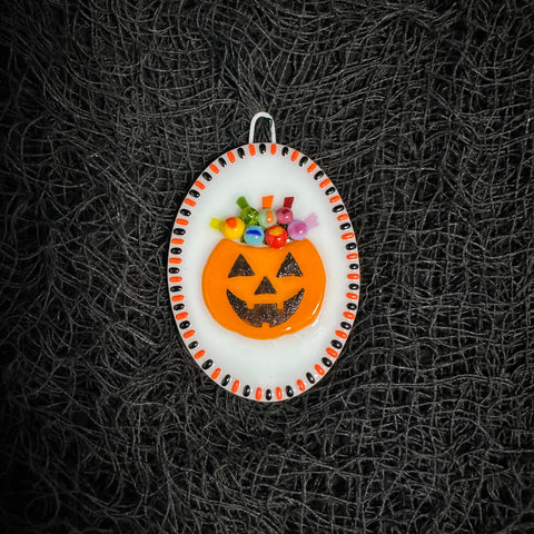 Candy Pumpkin Wall Plaque