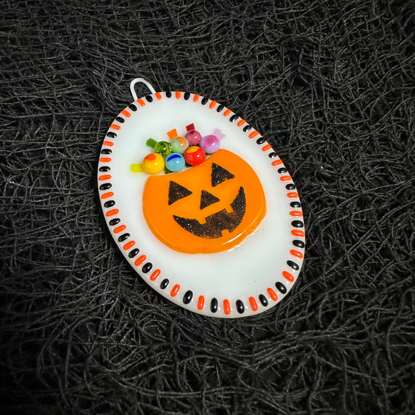Candy Pumpkin Wall Plaque