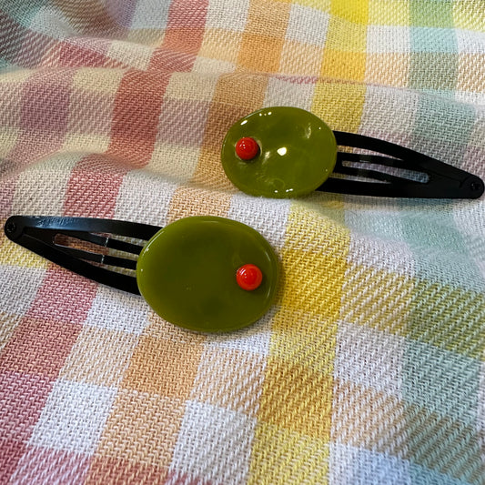 Olive Hair Clip