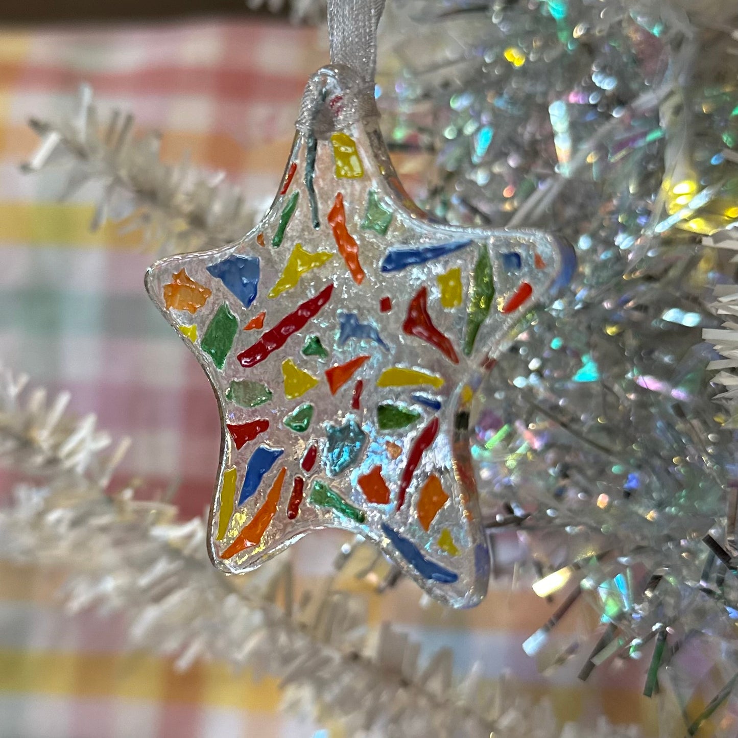 Rainbow Star Ornament