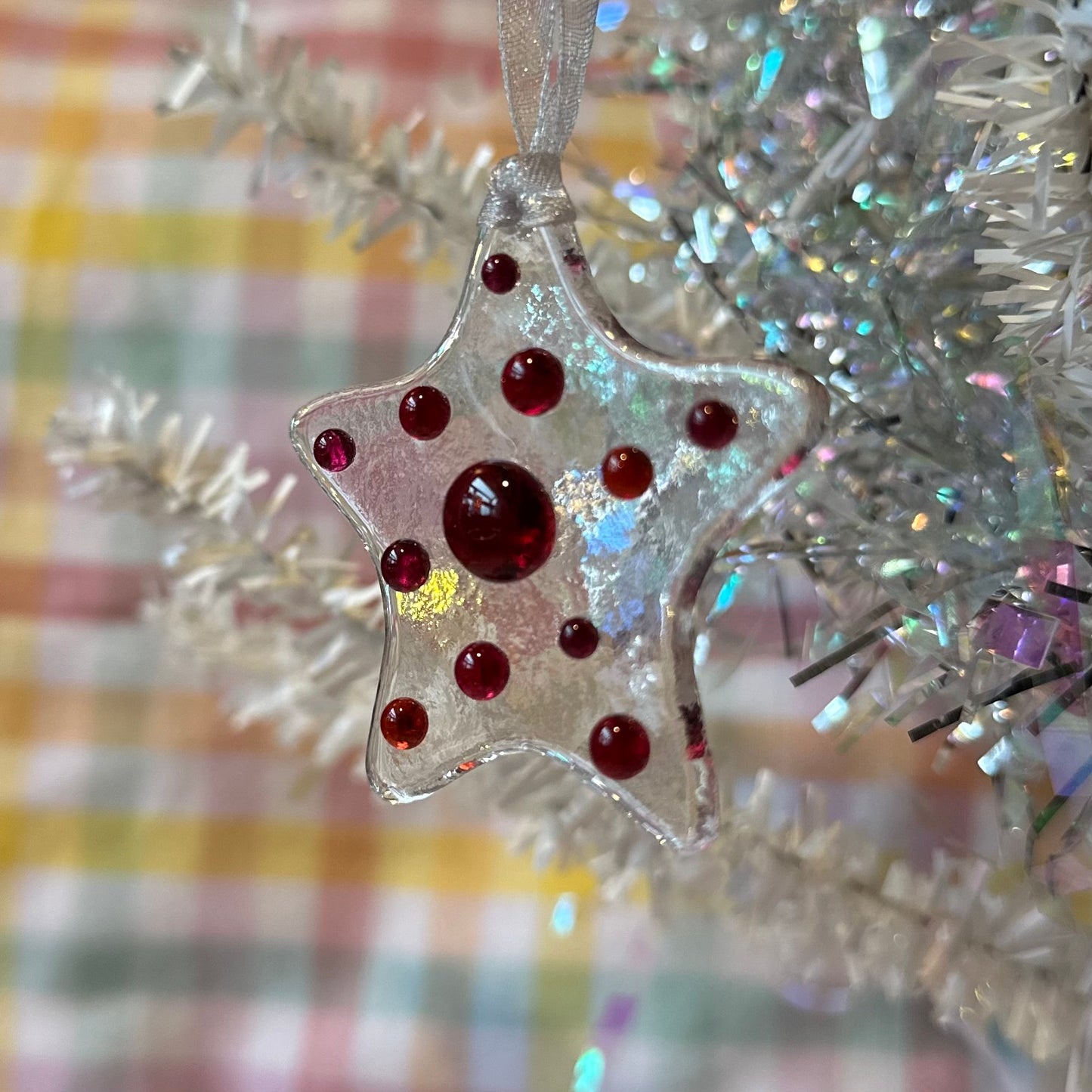 Red Dot Star Ornament
