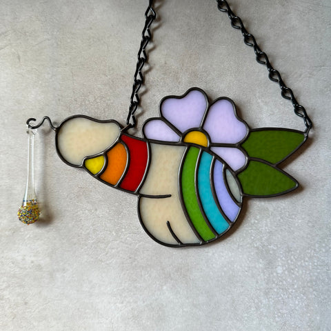 Marzipan Drippy Rainbow Flower Sniffer