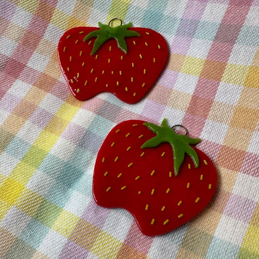 Fused Ugly Strawberry Ornament