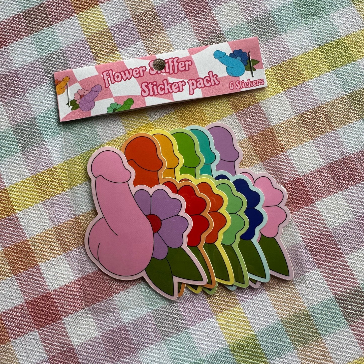 Flower Sniffer Sticker Pack