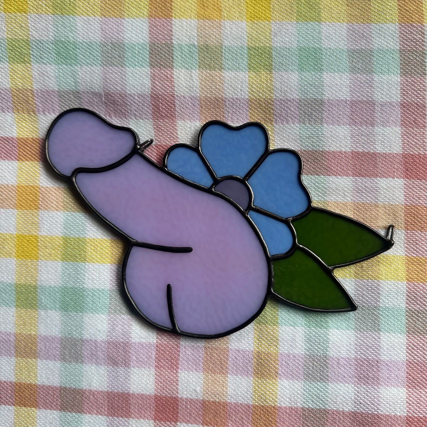 Neo-Lavender Flower Sniffer Suncatcher